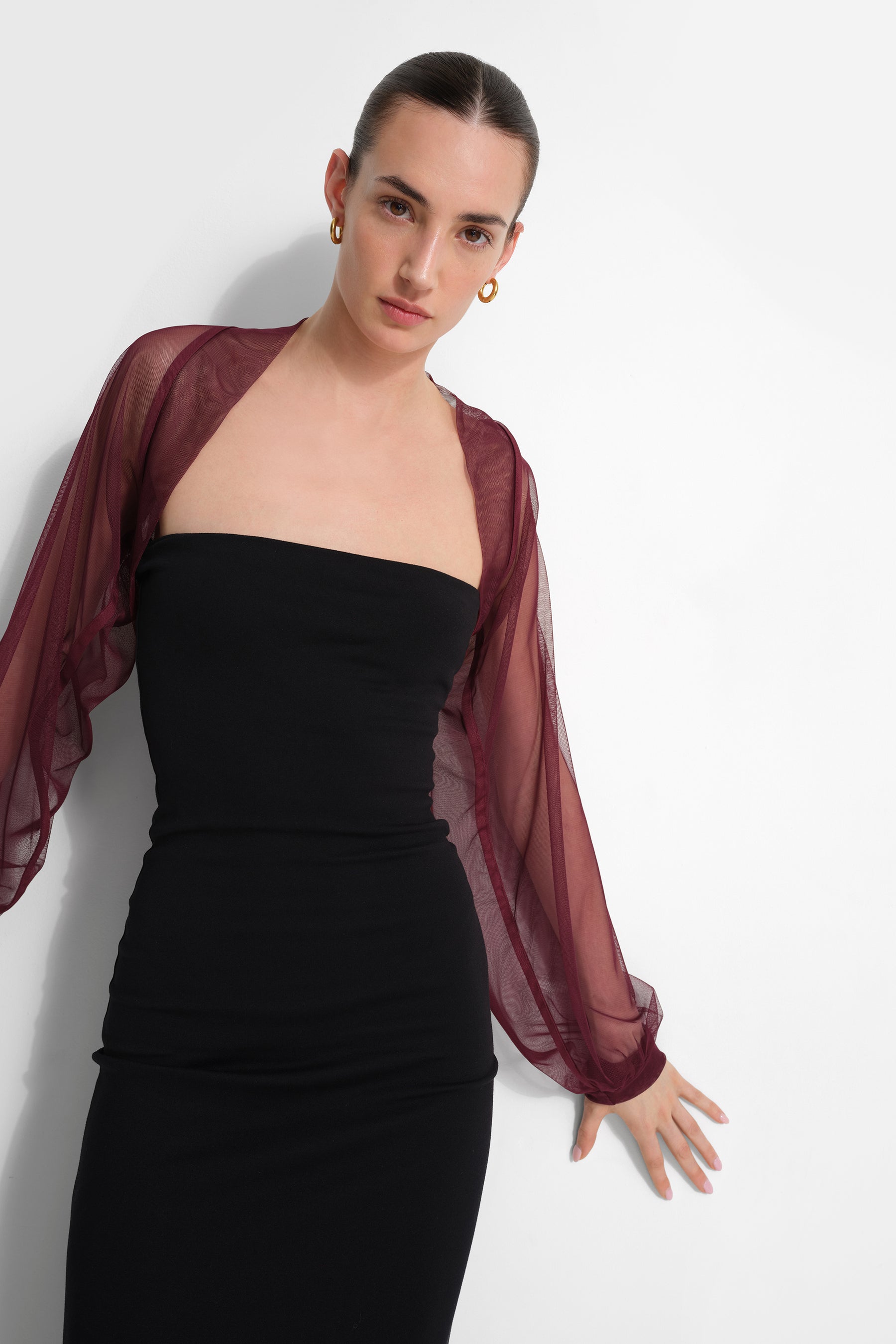 #Burgundy Mesh