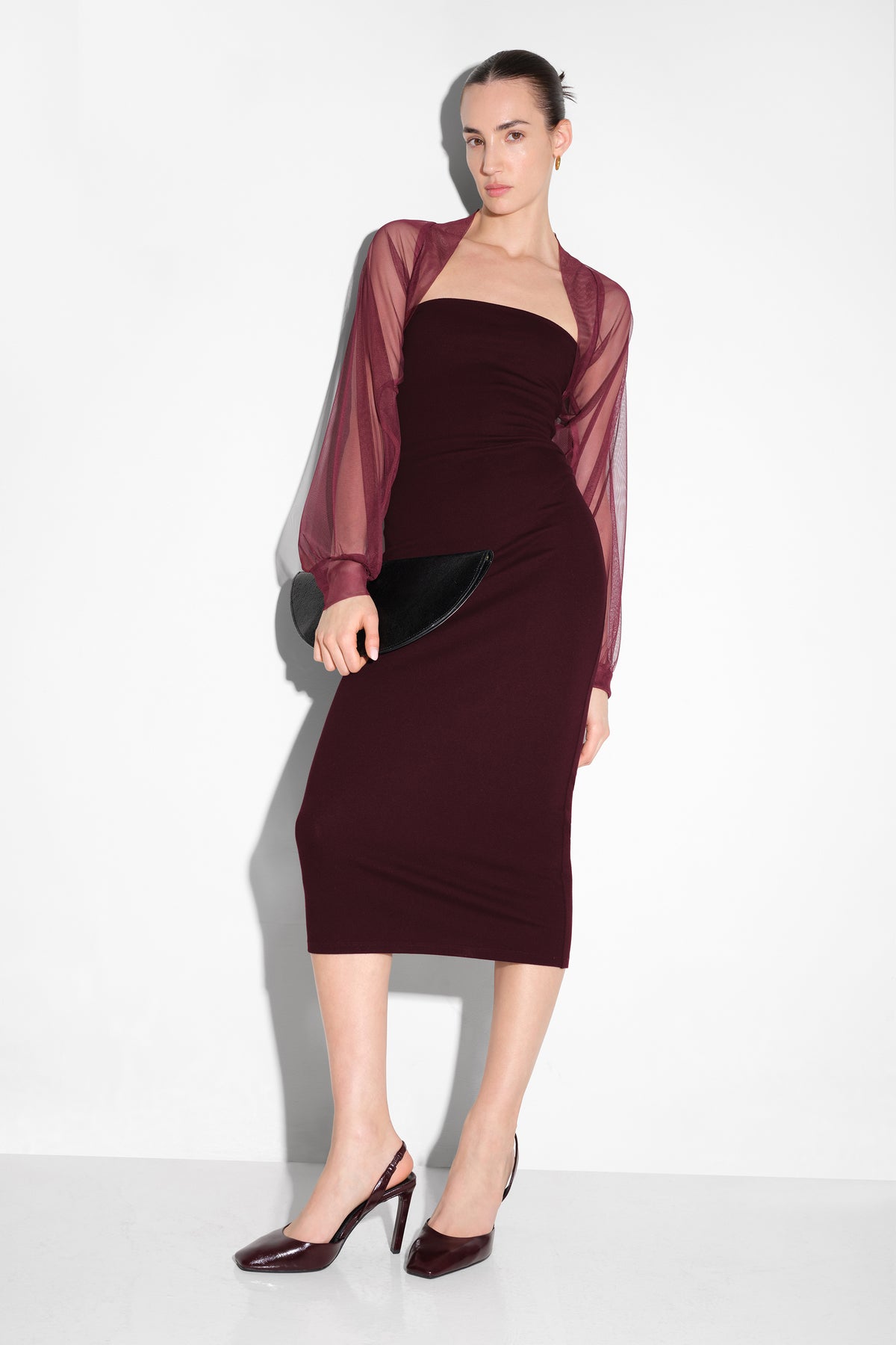 #Burgundy Mesh