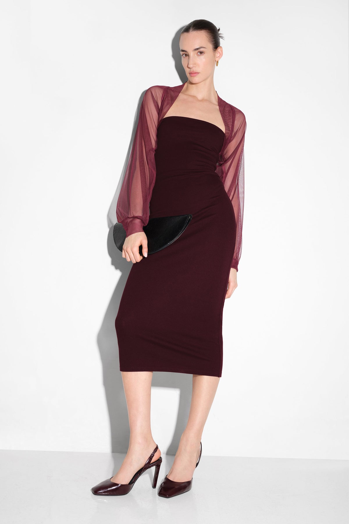 #Burgundy Mesh