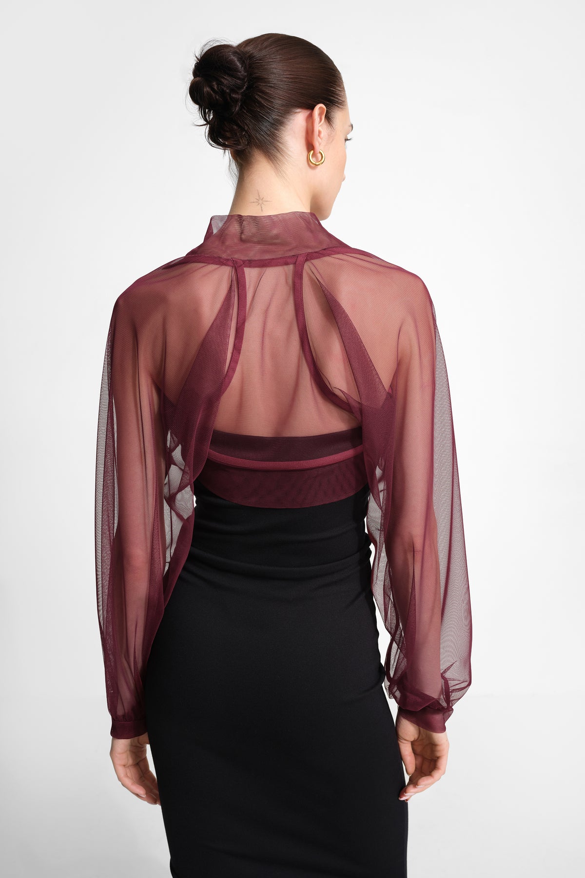 #Burgundy Mesh