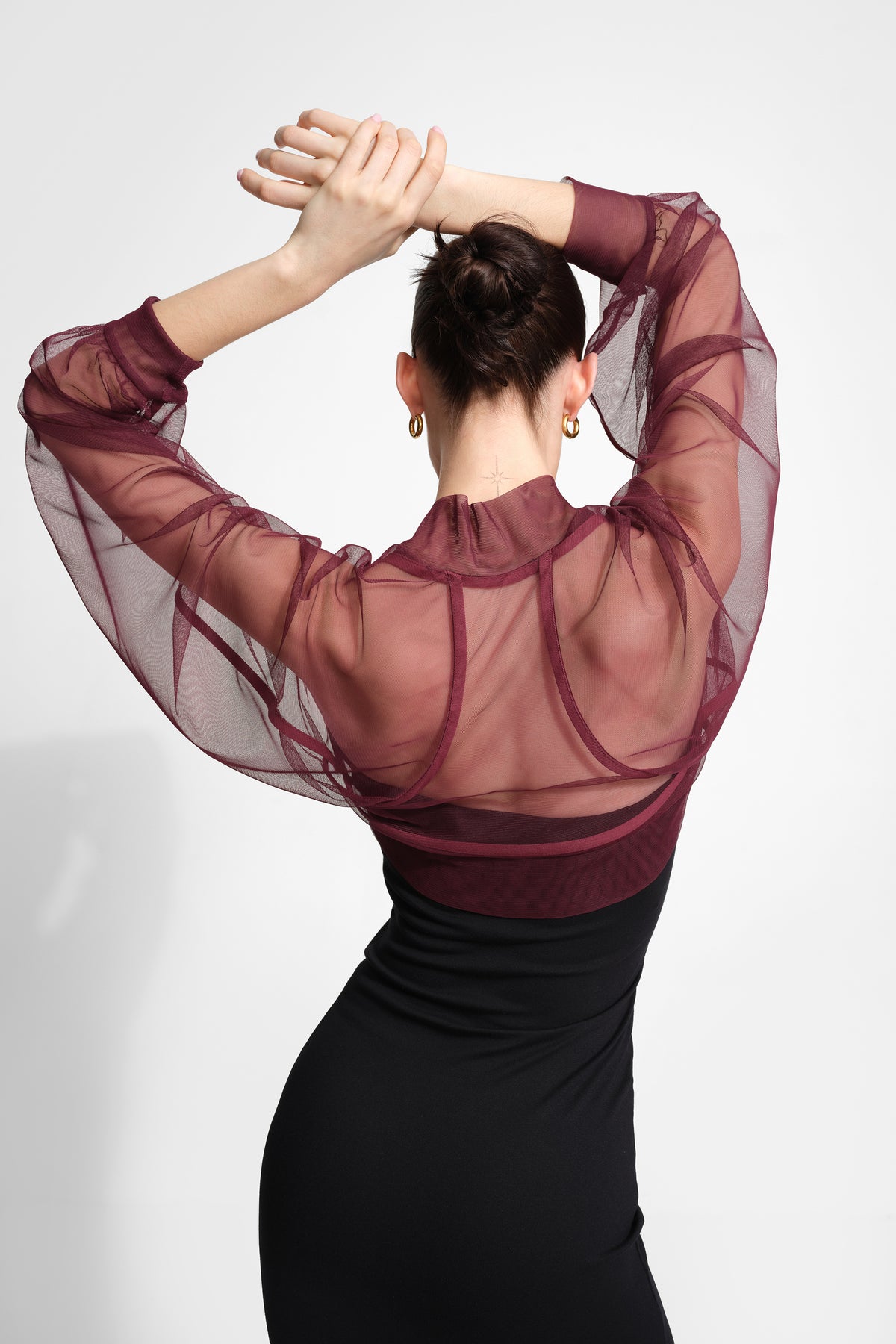 #Burgundy Mesh