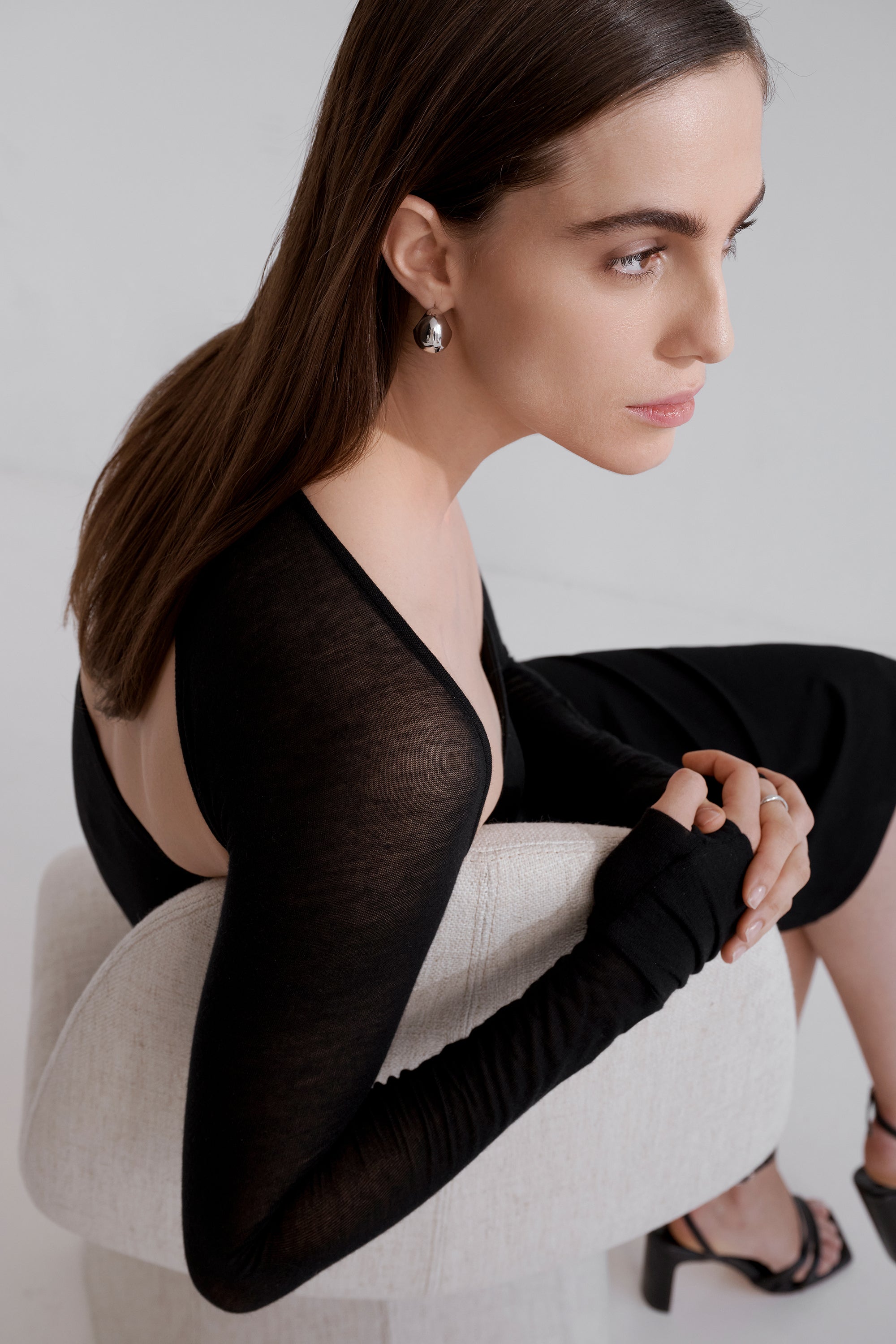 Women's Sheer Bolero with Thumbholes | Marcella