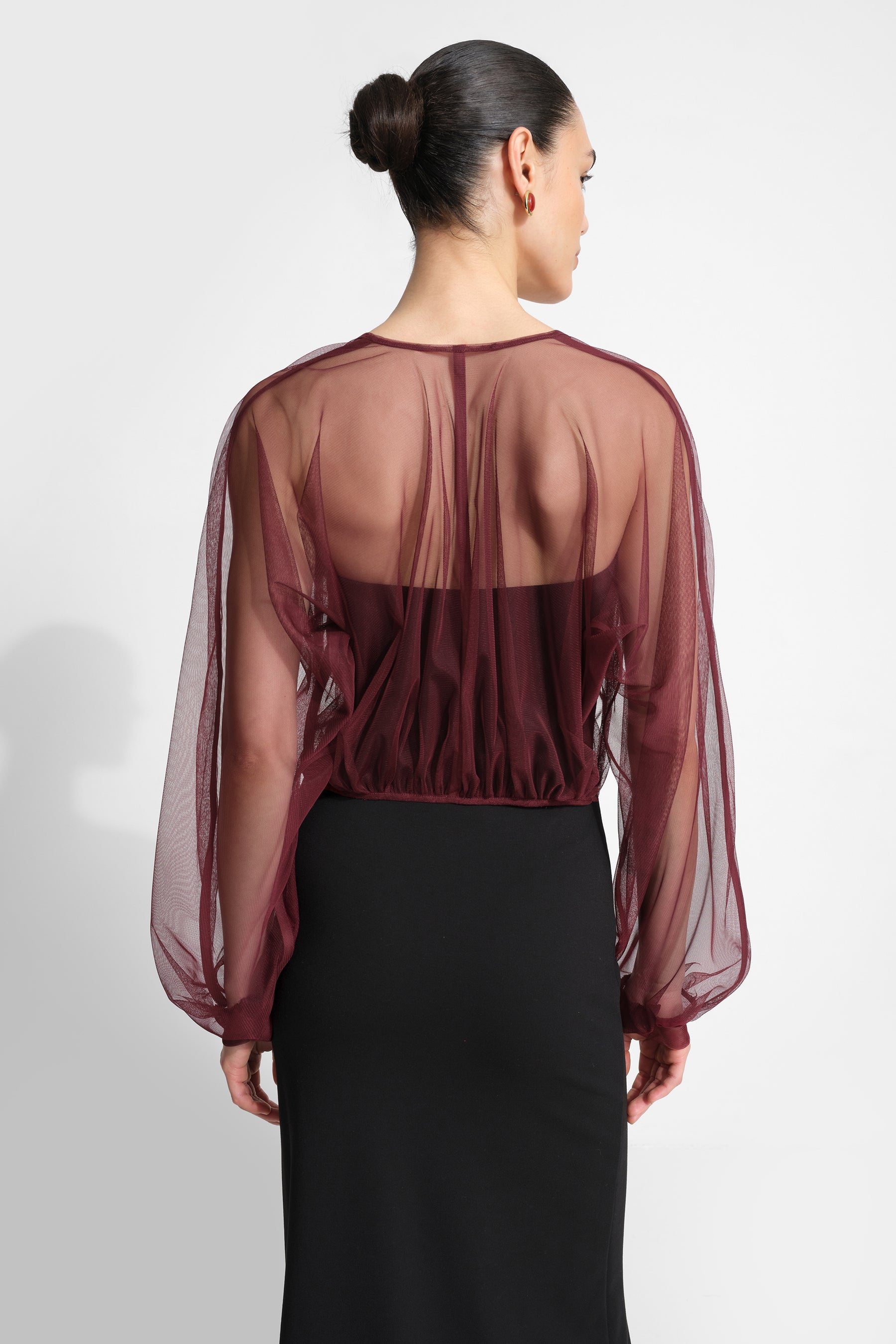 #Burgundy Mesh