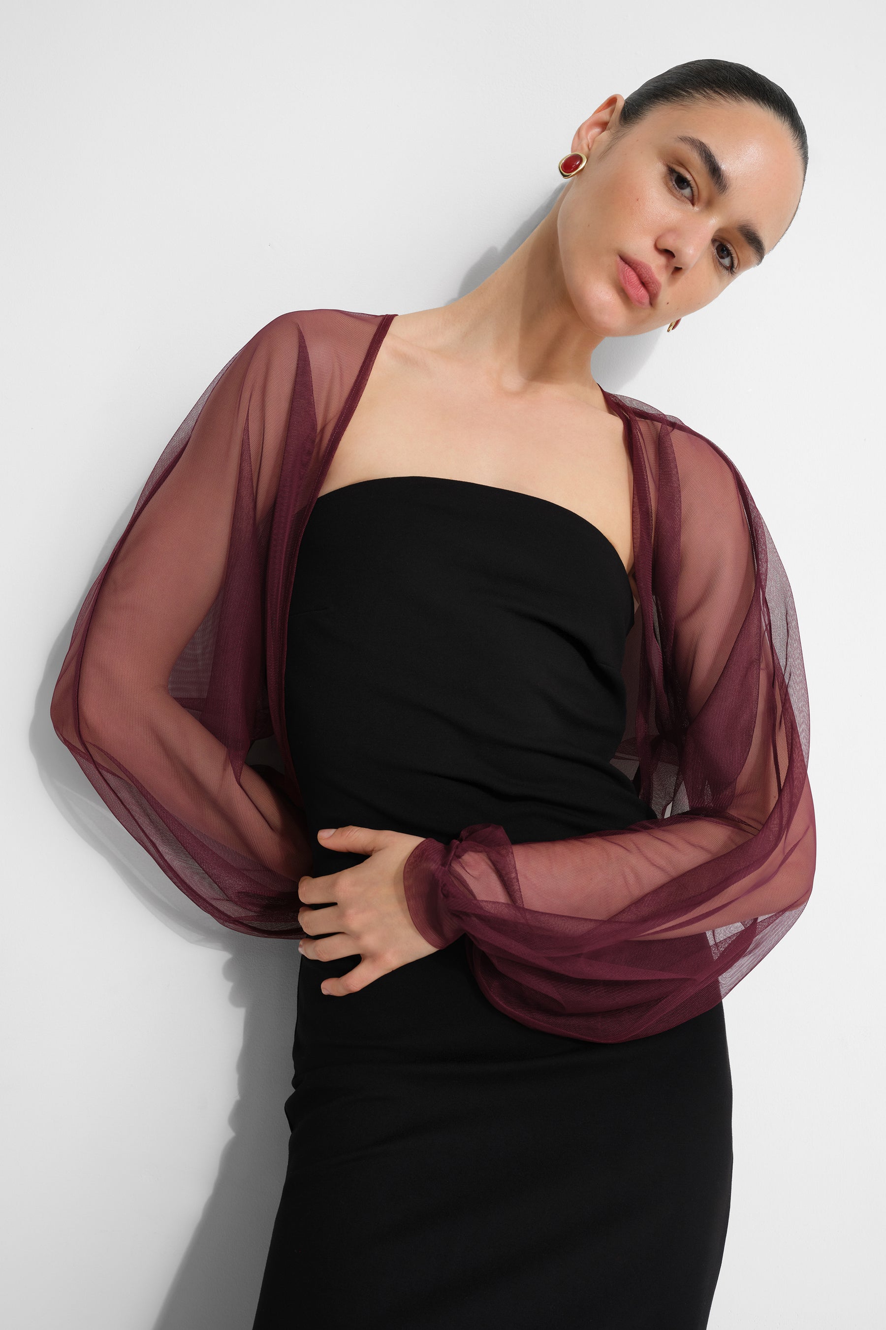 #Burgundy Mesh