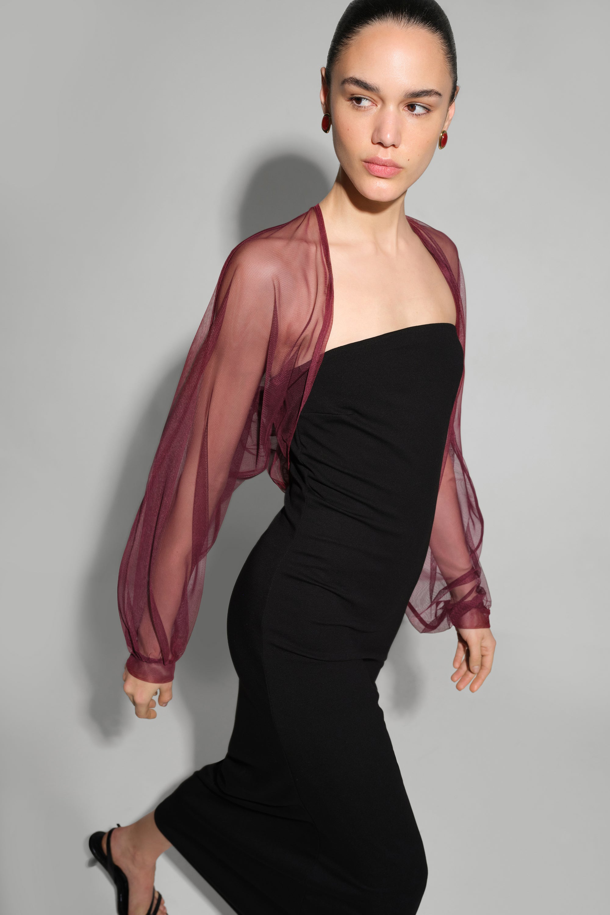 #Burgundy Mesh
