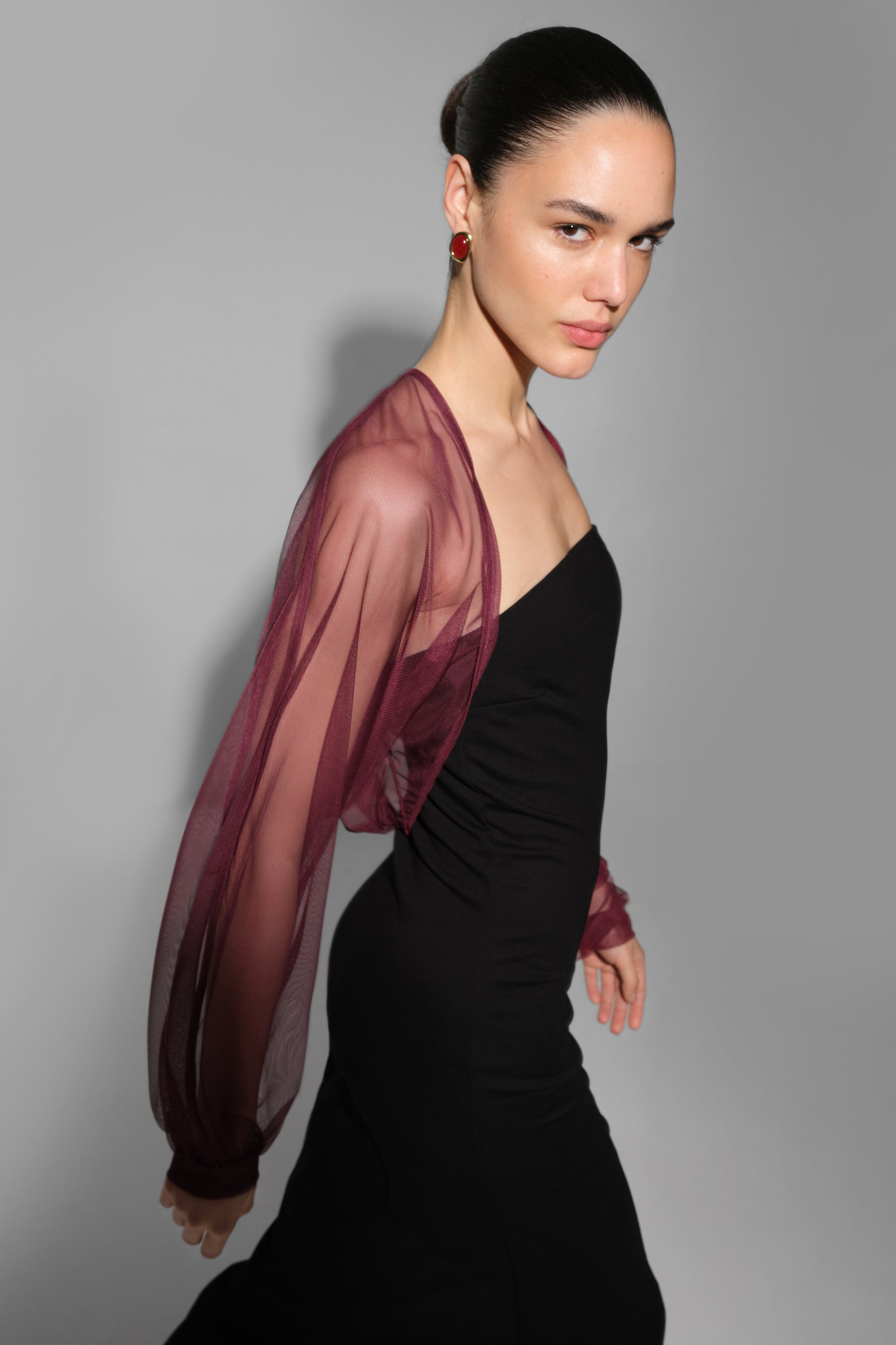 #Burgundy Mesh
