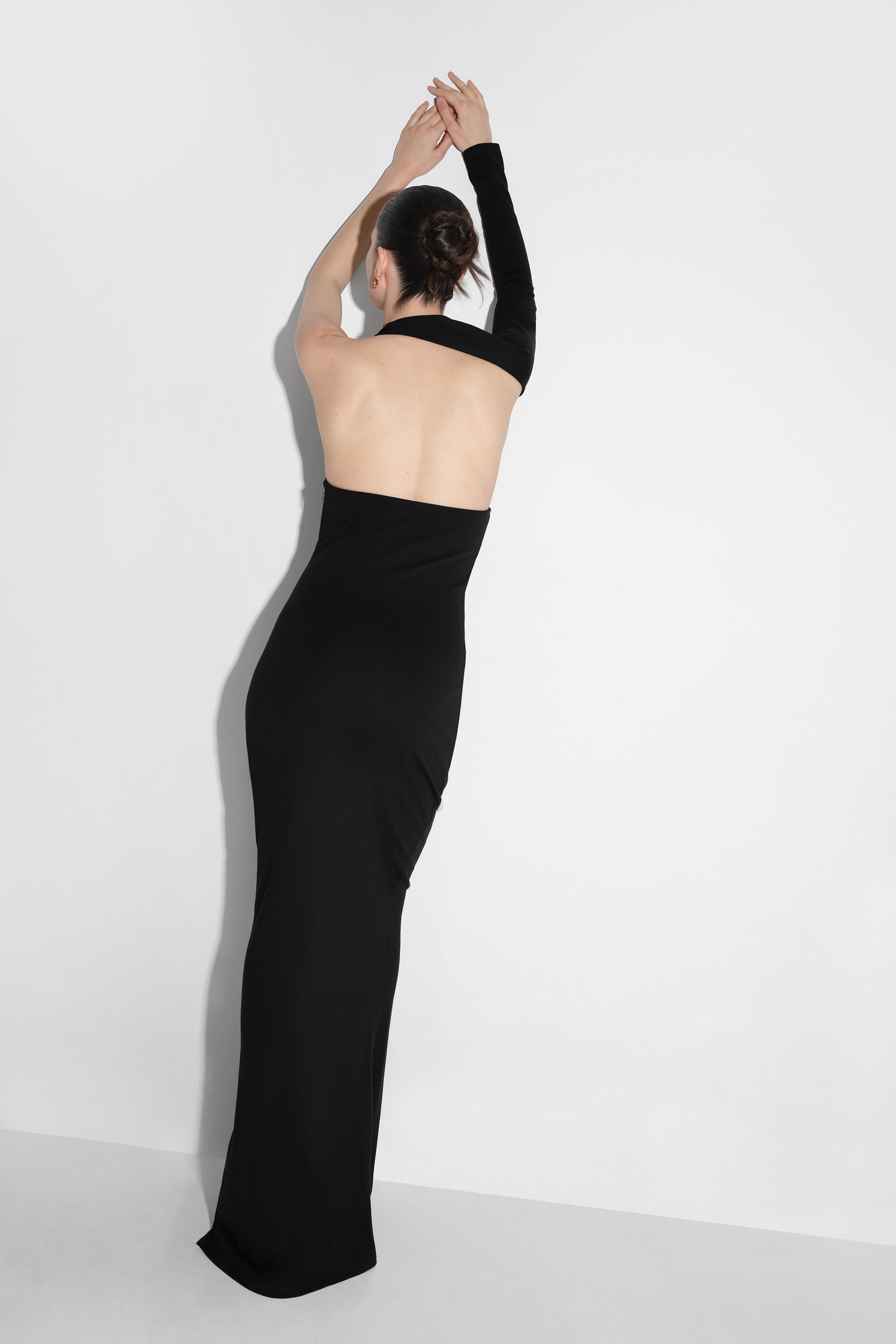 Petite Manhattan One Shoulder Gown | Black One Shoulder Gown