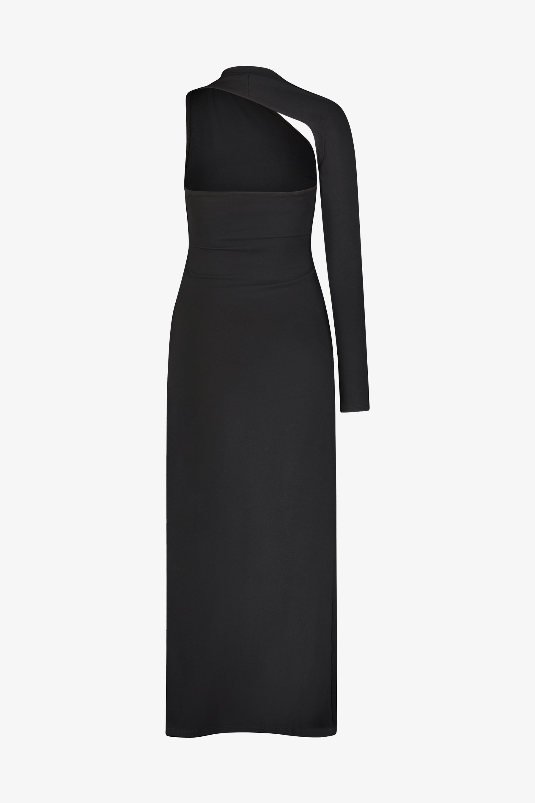 Women's Black One Shoulder Gown