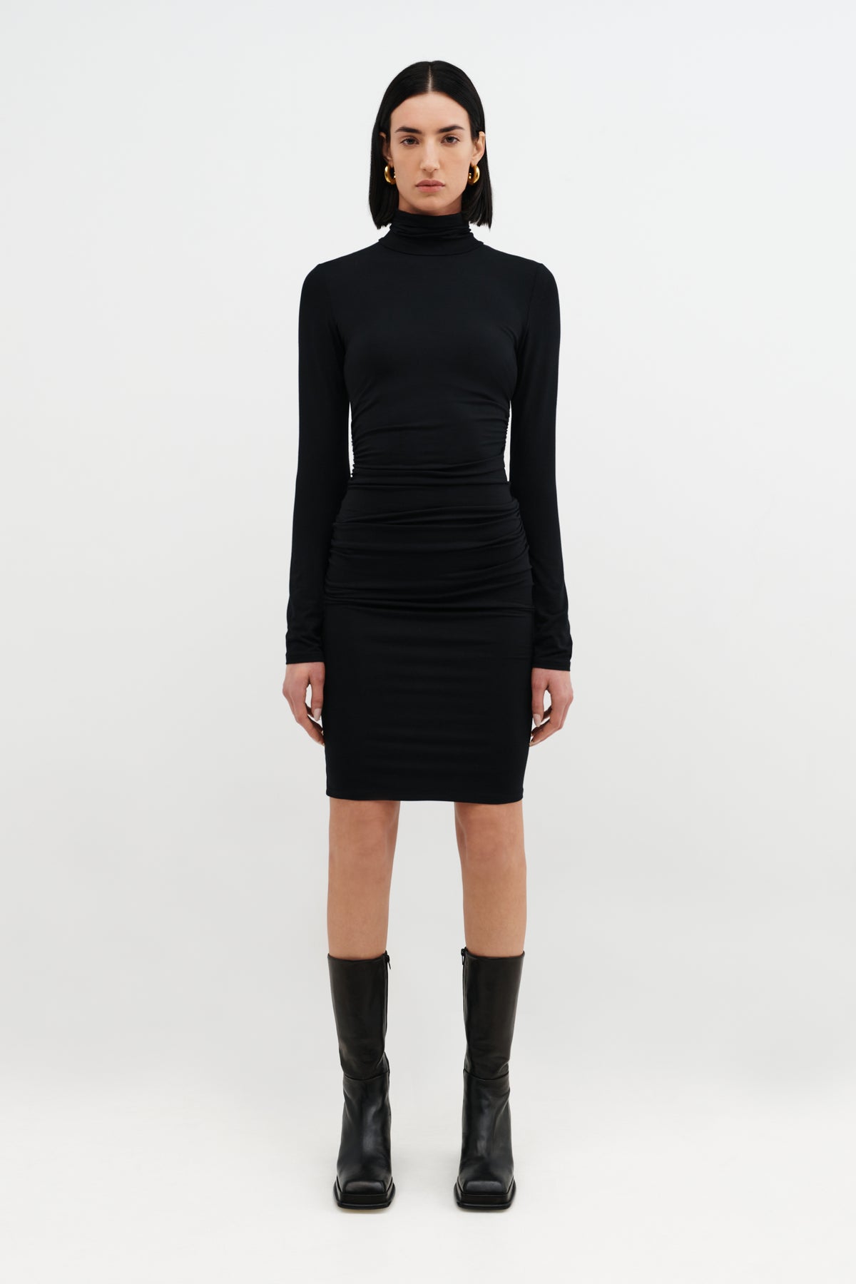Black Turtleneck Maxi Dress | Marcella Black Turtleneck Maxi Dress | Marcella
