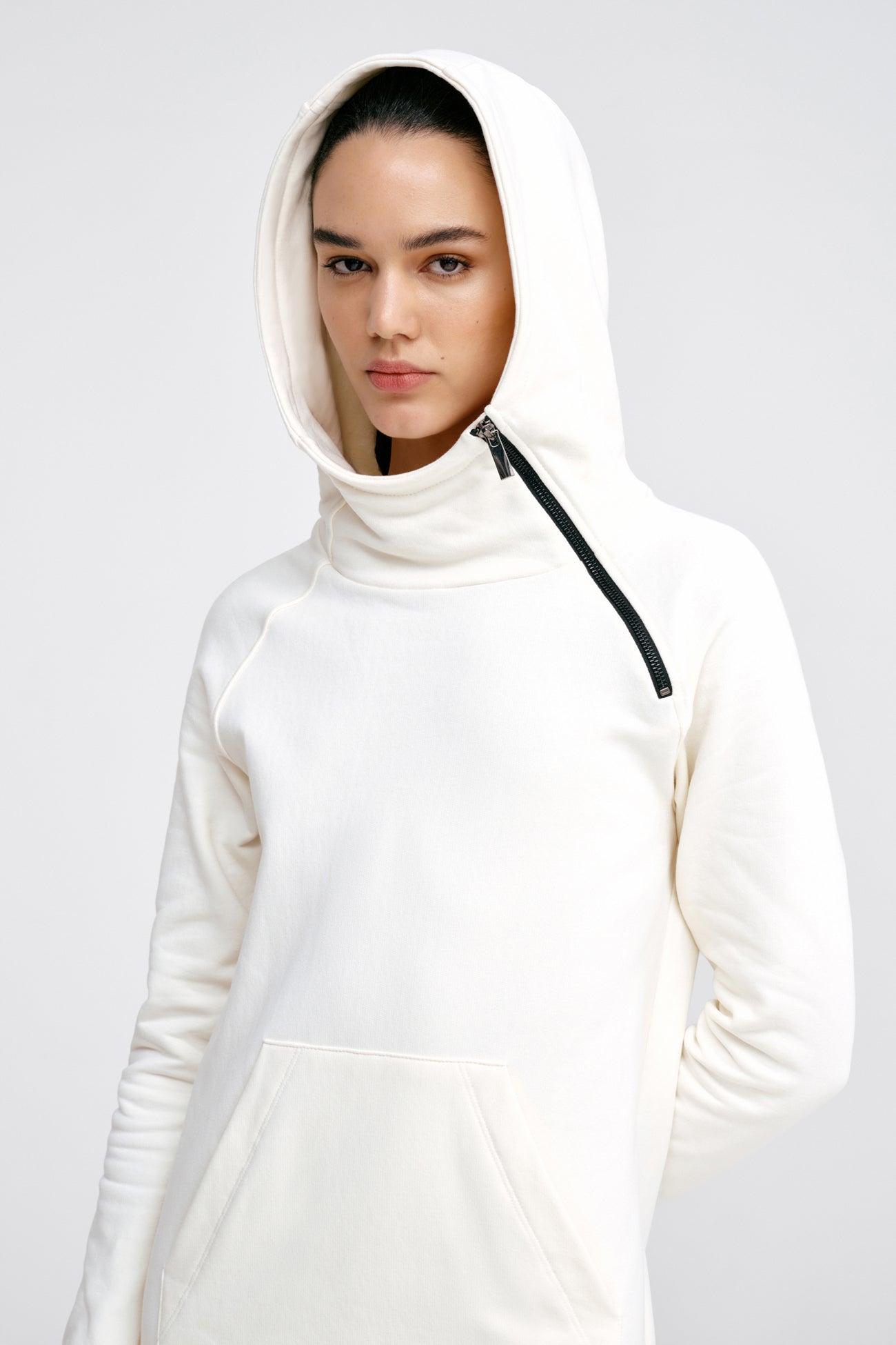Marcella | Tompkins Long Sleeve Sweatshirt Dress in Cream | Women's Size 2XL | Midweight French Terry | Spring and Summer Clothing Marcella | Tompkins Long Sleeve Sweatshirt Dress in Cream | Women's Size 2XL | Midweight French Terry | Spring and Summer Clothing