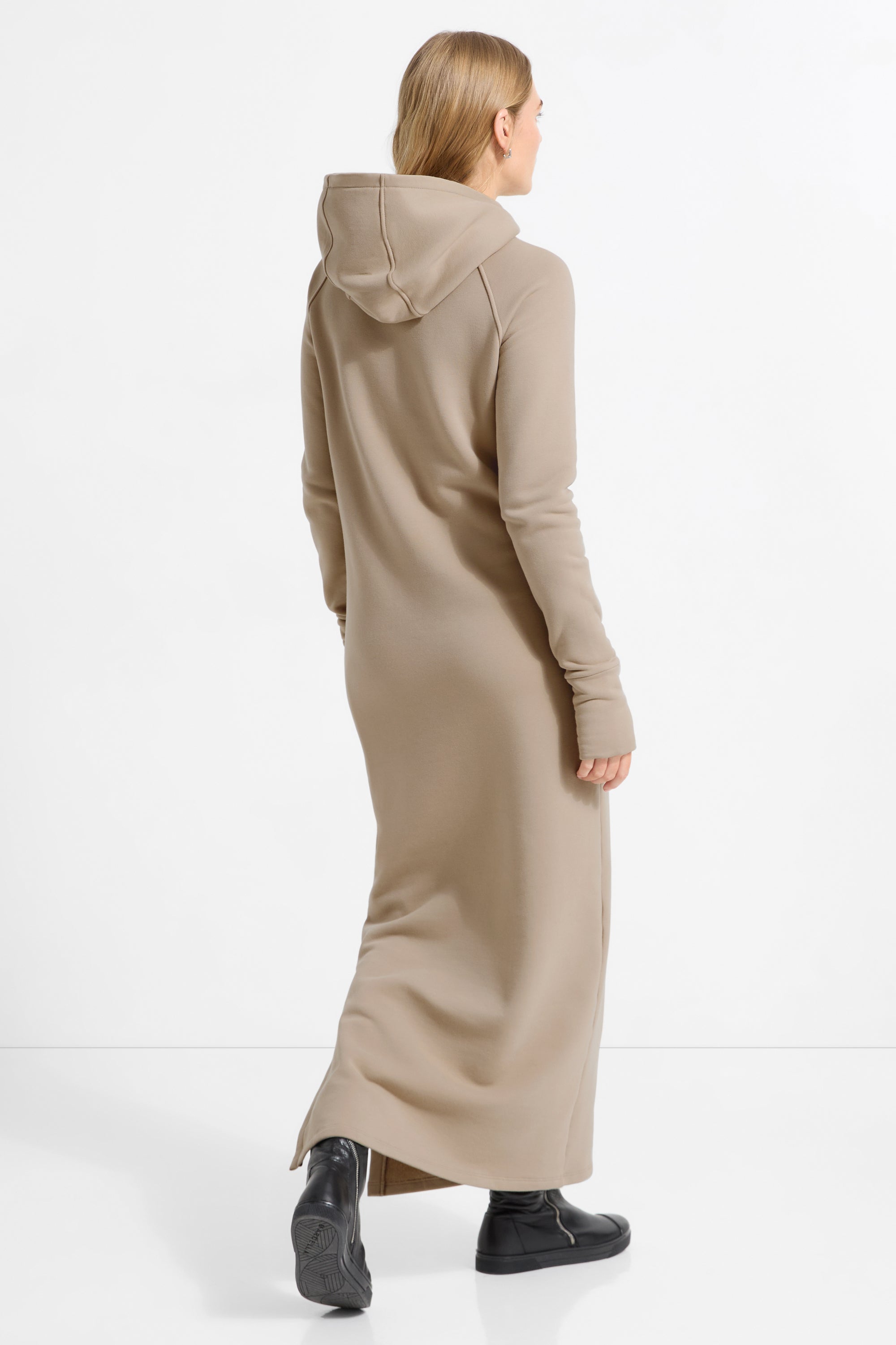 Marcella | Tompkins Long Sleeve Sweatshirt Dress in Espresso | Women's Size Xs | Midweight French Terry | Spring and Summer Clothing Marcella | Tompkins Long Sleeve Sweatshirt Dress in Espresso | Women's Size Xs | Midweight French Terry | Spring and Summer Clothing