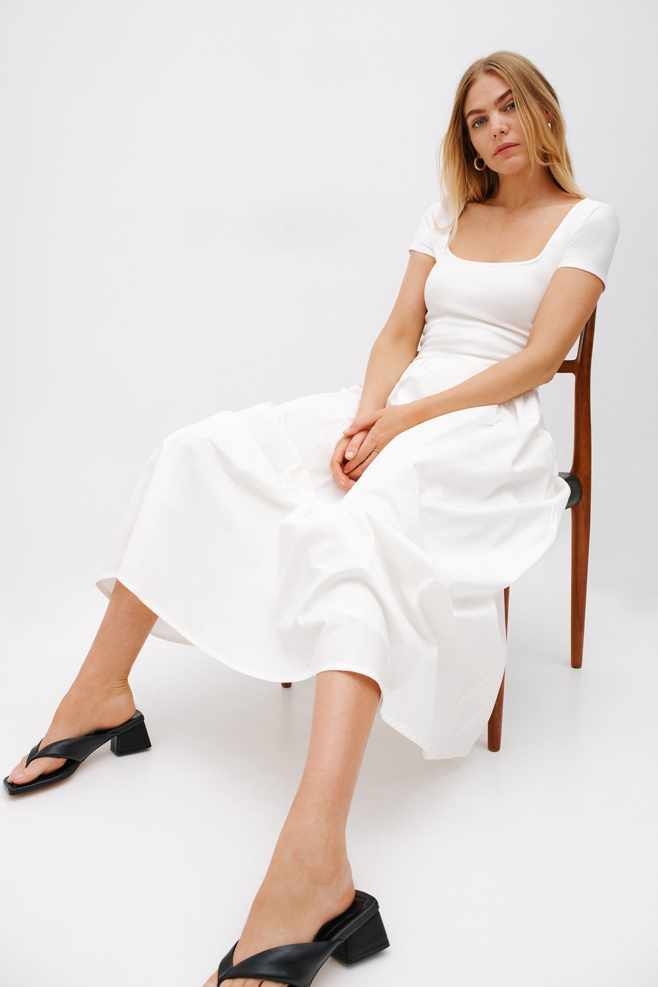 Petite Black Casual Summer Dress