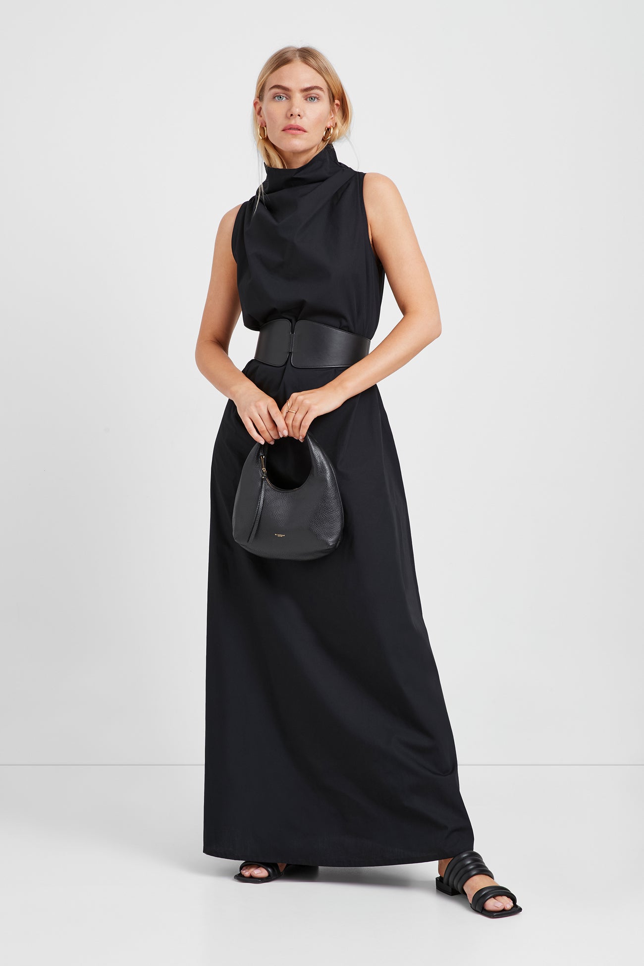 Black Sleeveless Maxi Dress