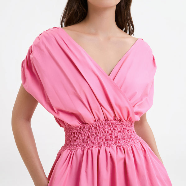 Yellow knee length pleated coat for women with high waist 2260 Yellow knee length pleated coat for women with high waist 2260