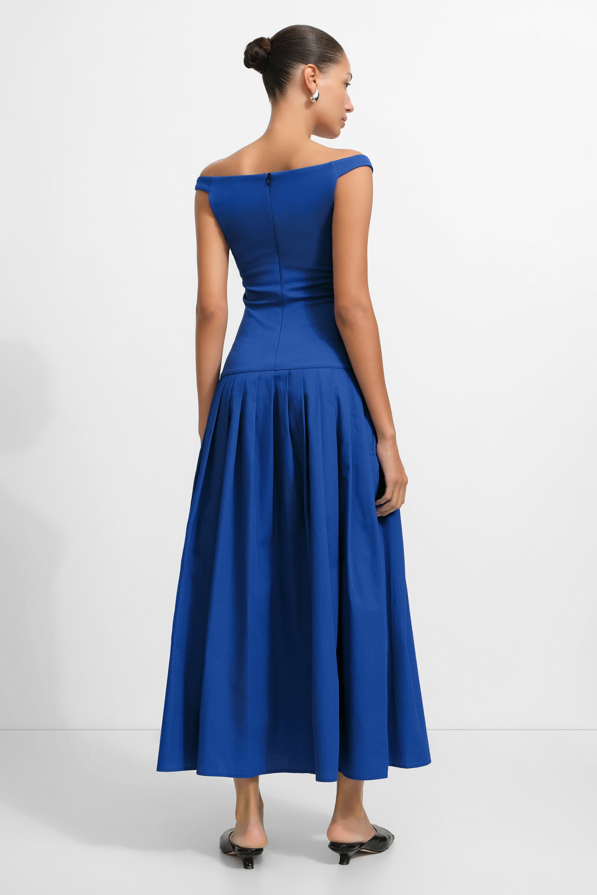 Marcella | Selene Dress in Cobalt | Women's Size 2XL | Ponte
