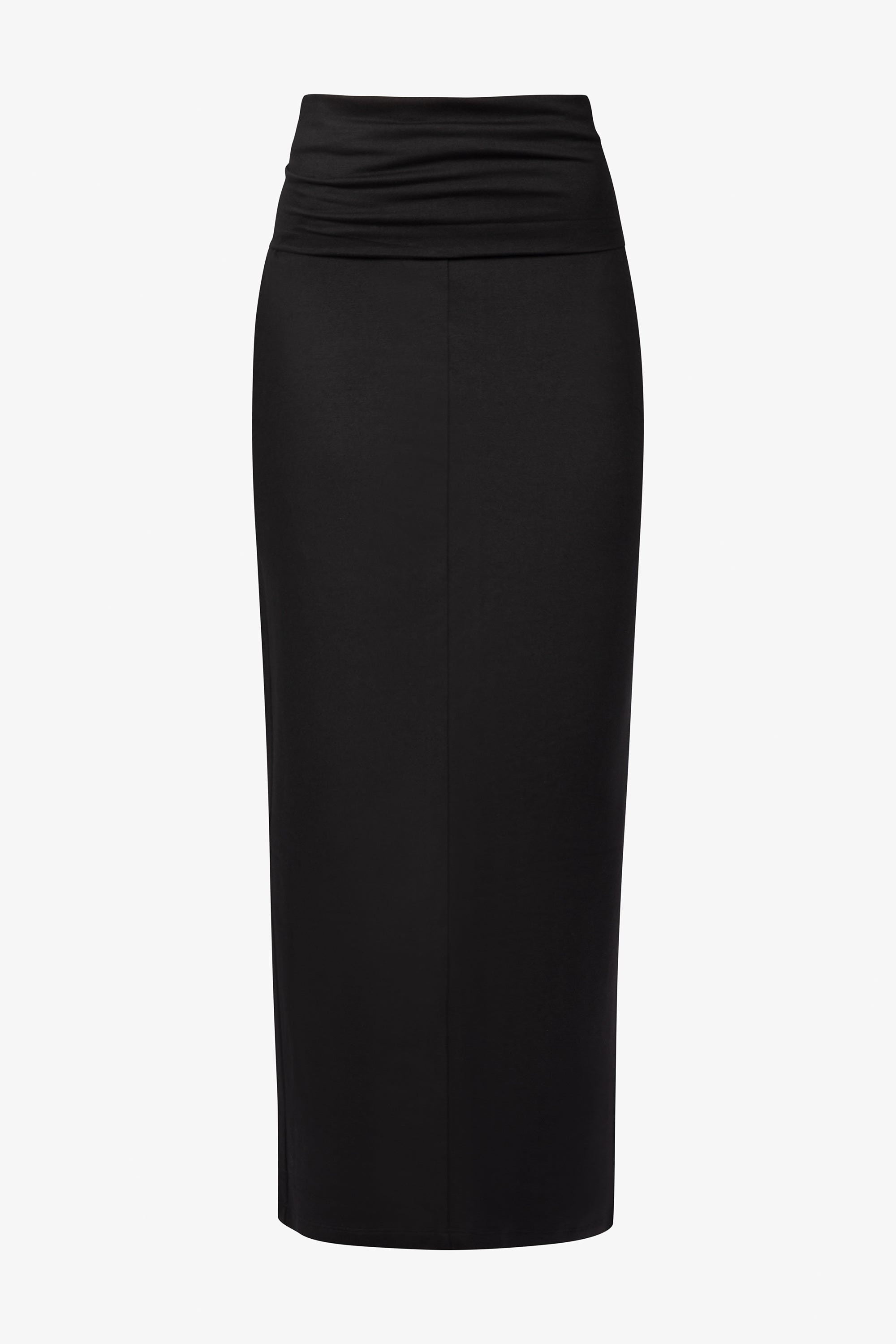 Belmont Skirt | Black Light European French Terry Maxi Skirt