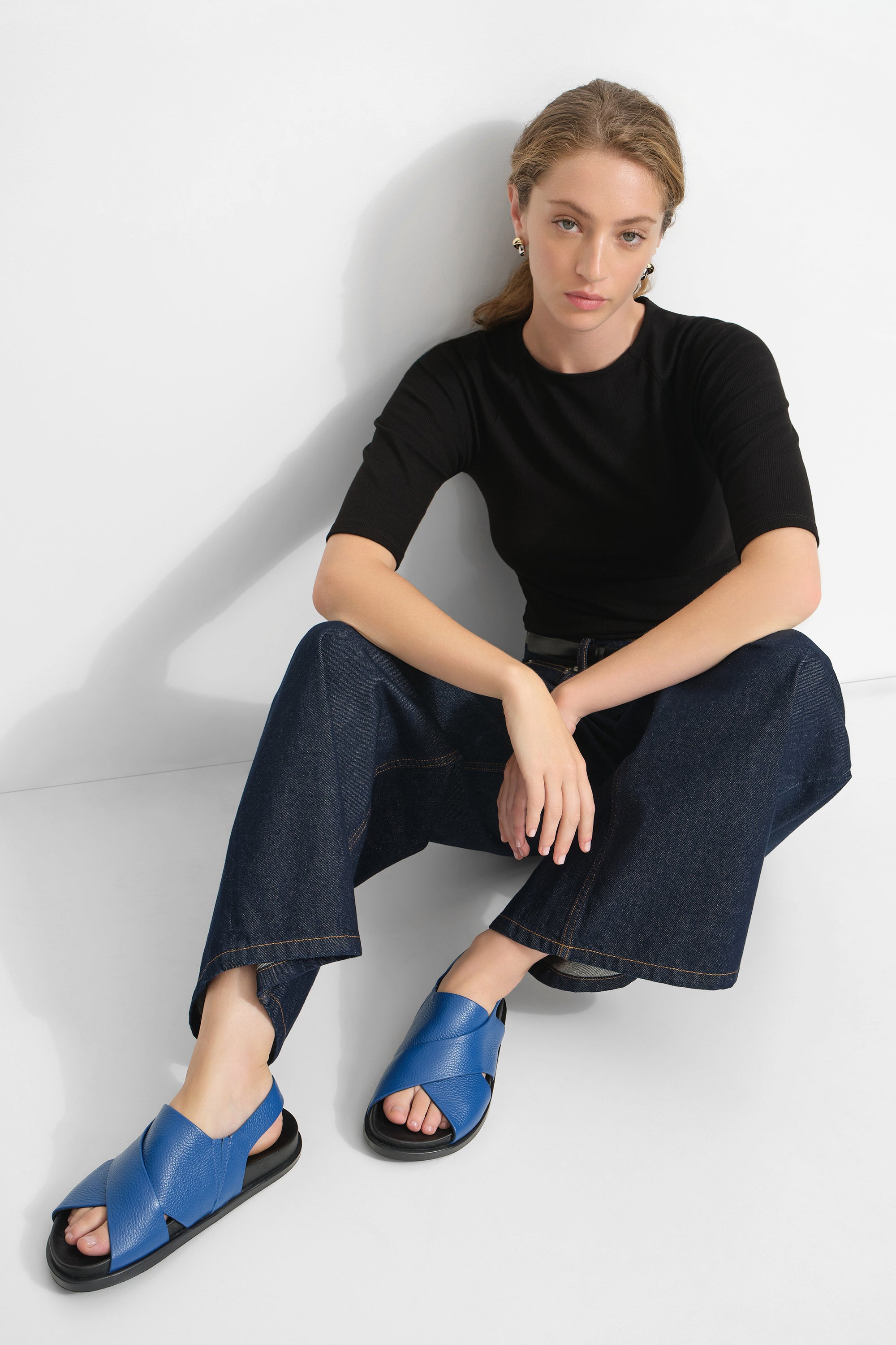 Heidi Sandals | European Leather Wide-Strap Sandals