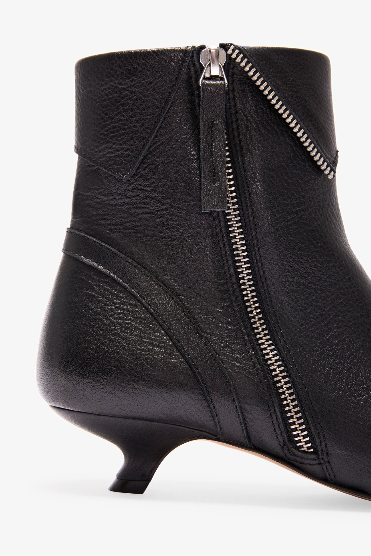 Taupe Leather Pointed Ankle Boot - Serena Boots | Marcella