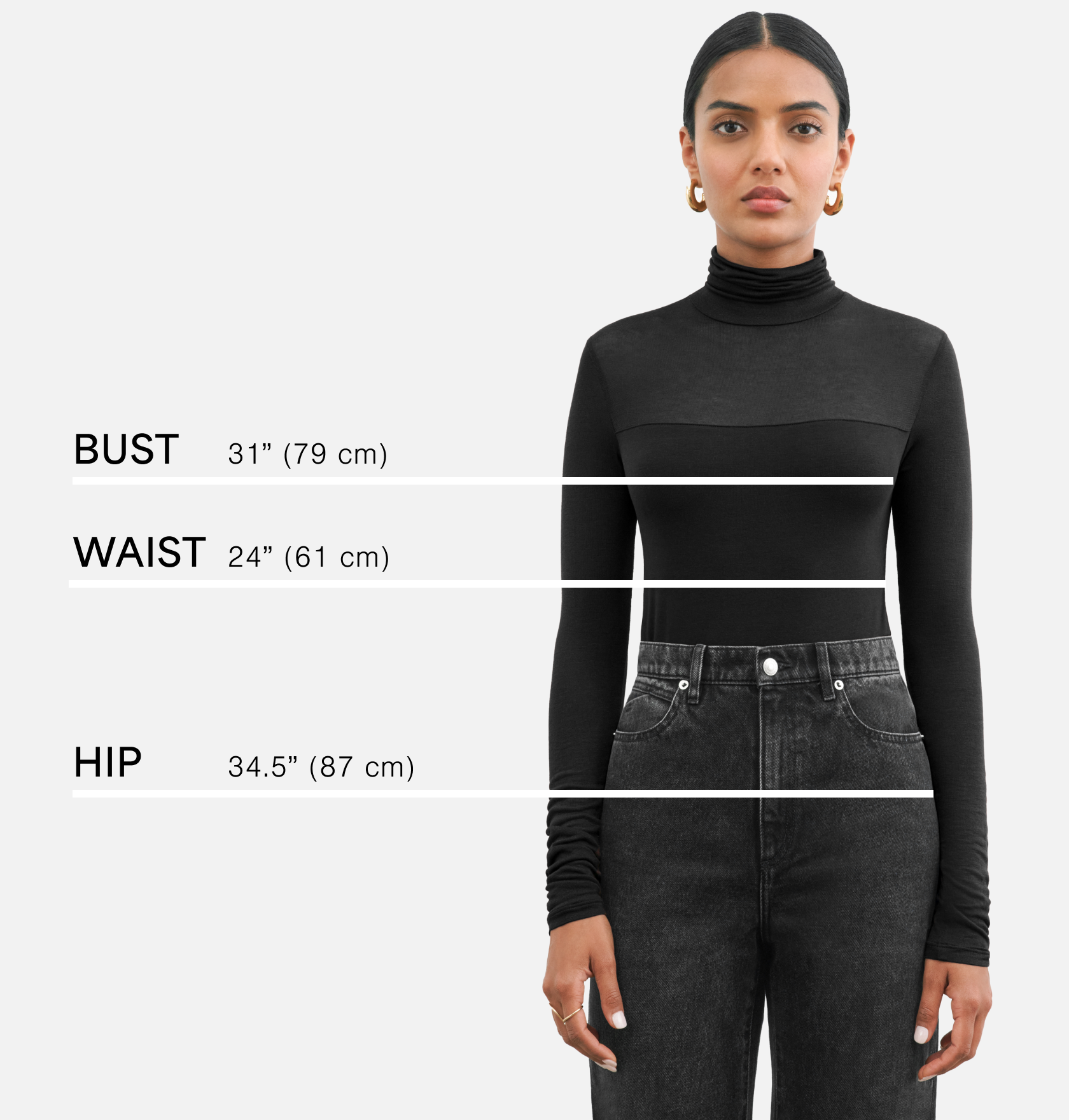 Black Long Sleeve Jersey Mesh Top - Evelyn Top | Marcella