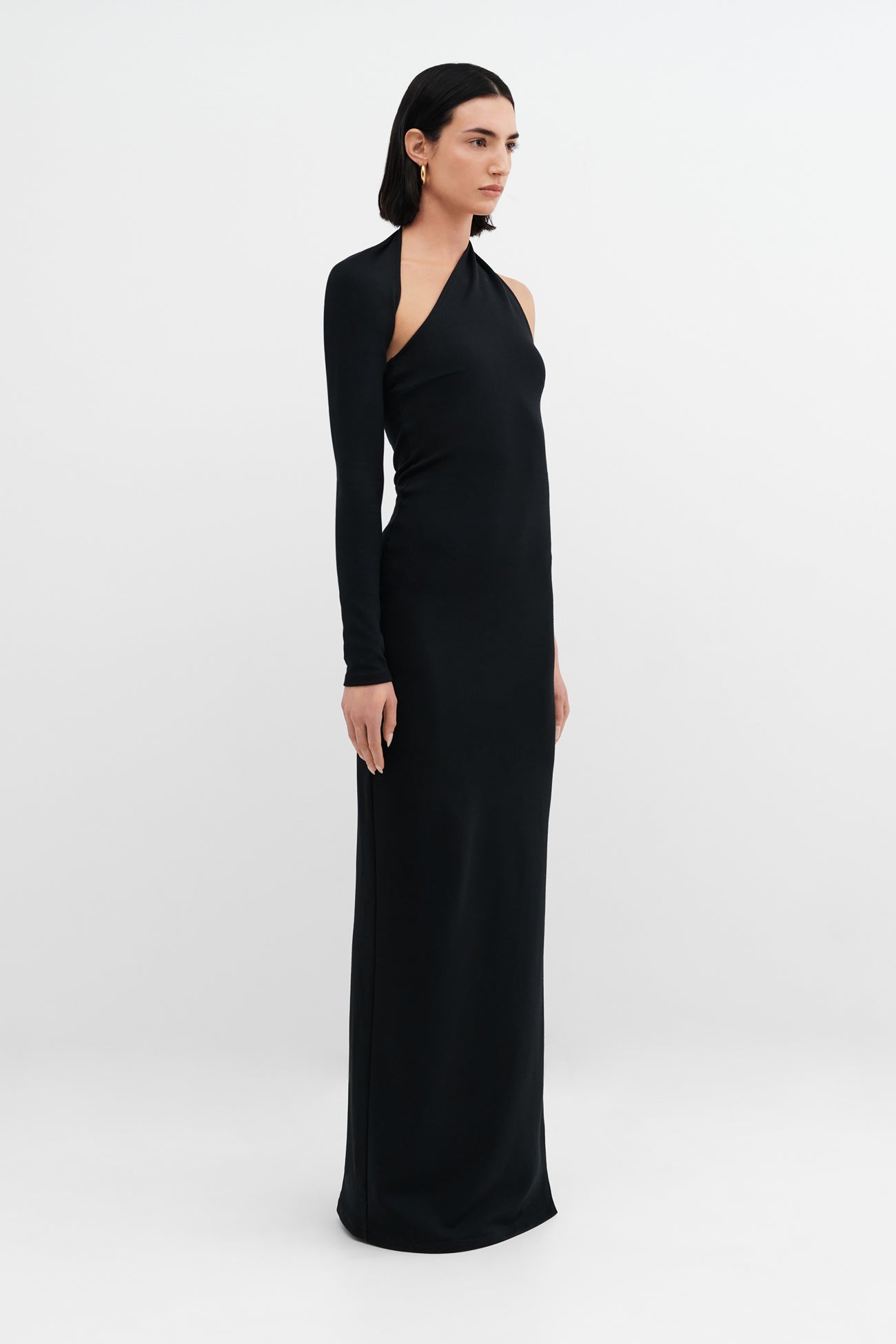 ★ DIAGONAL★ ONE OFFSHOULDER LONG DRESS black DA242OP01BK Black One Shoulder Maxi Dress – Something She Likes Wholesale