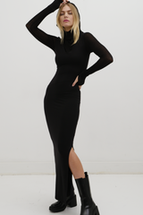 Long Black Maxi Sweatshirt Dress - Taylor Dress | Marcella