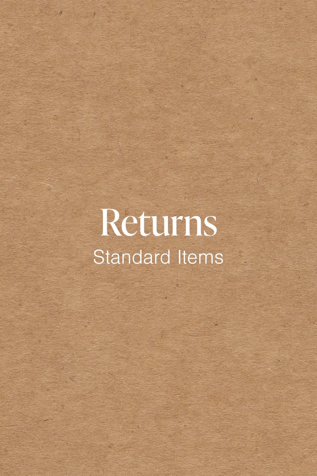 #Return Charge Standard Items