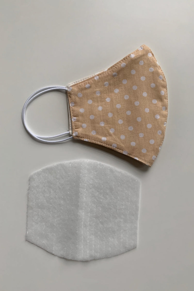 #Beige Polka Dot