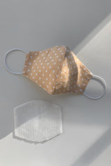 #Beige Polka Dot