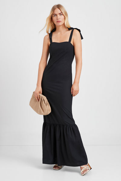 Black Sleeveless Maxi Sundress - Racine Dress | Marcella