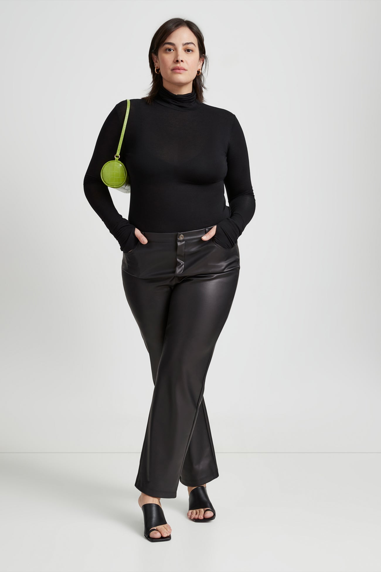 Black Sheer Turtleneck - Eloise Sheer Turtleneck | Marcella