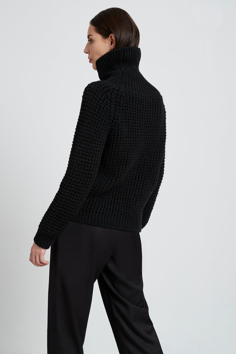 Merino Wool Turtleneck Top - Delacorte Sweater | Marcella
