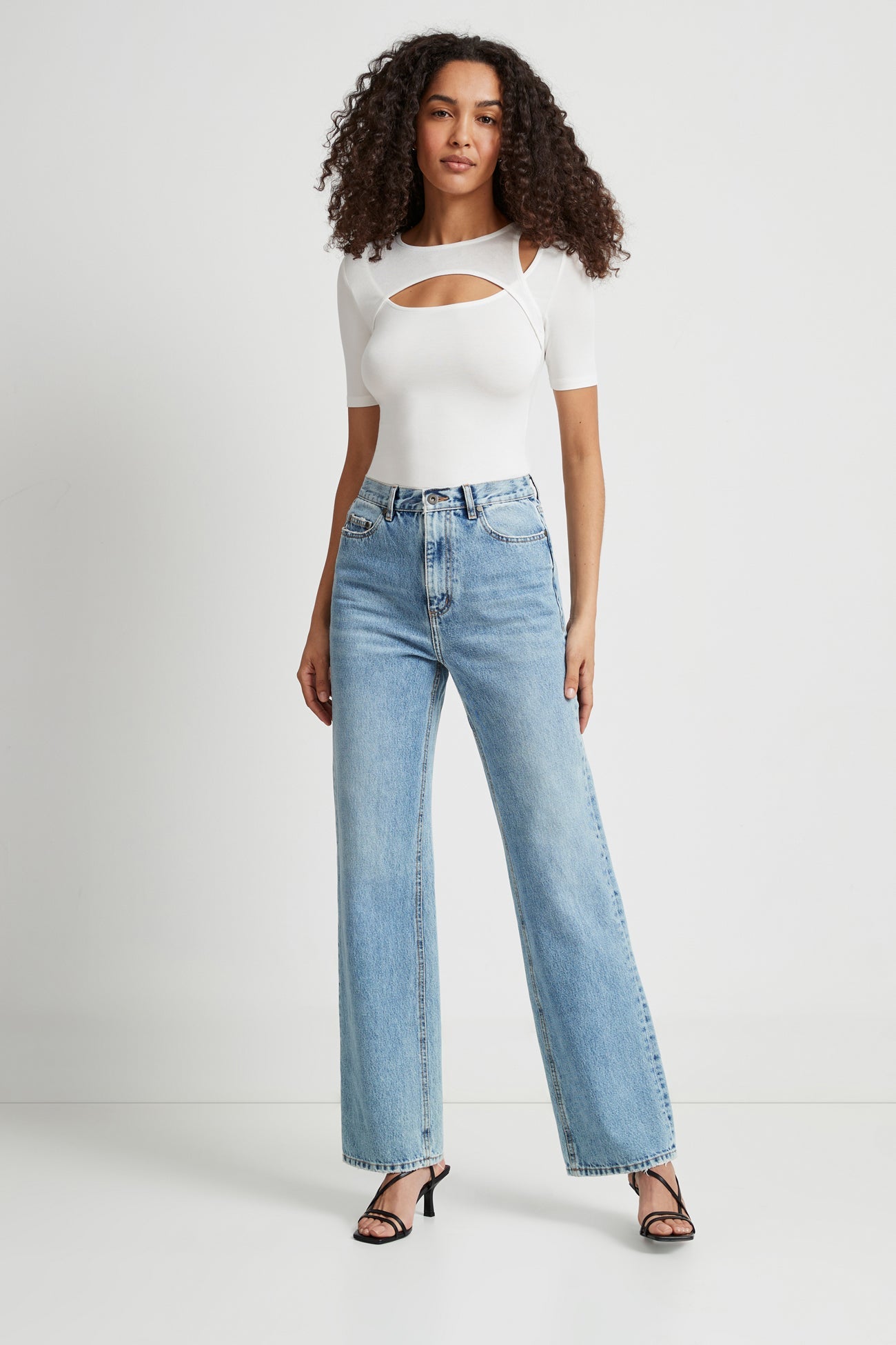 Off White Cut Out Top - Bowen Sleeveless Top | Marcella