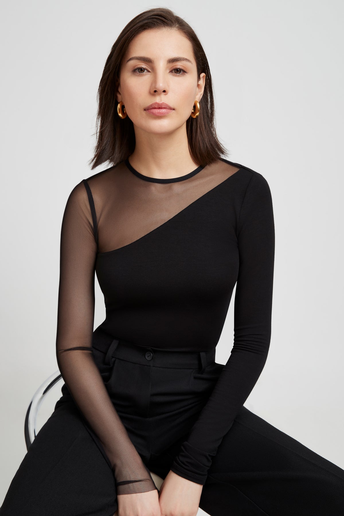 dressy sheer tops