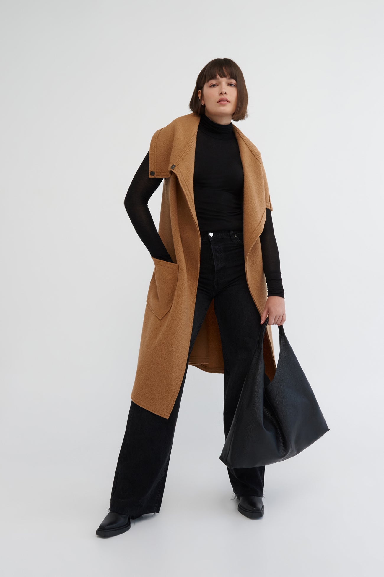 す*ー様 TRENCH MULTI WAY LONG VEST ameri vi TRENCH MULTI WAY LONG VEST(M OFF WHITE): AMERI: WOMENS