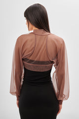 #Rose Brown Mesh