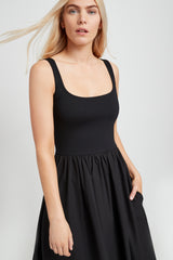Black Classic Comfy Dress - Clara Dress | Marcella