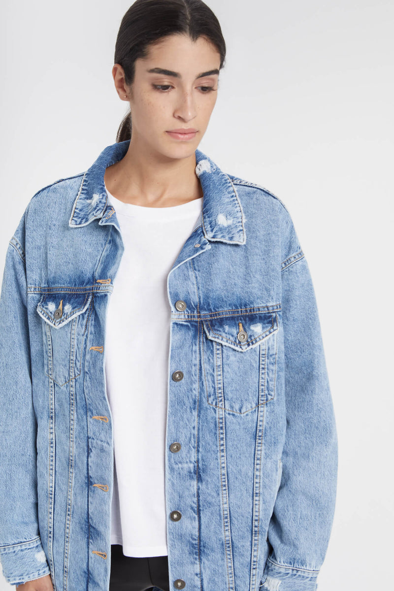 Classic Light Blue Denim Jacket - Rio Denim Jacket | Marcella