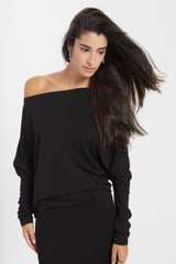 Black Oversized Tunic Dress - Malinda Dress | Marcella