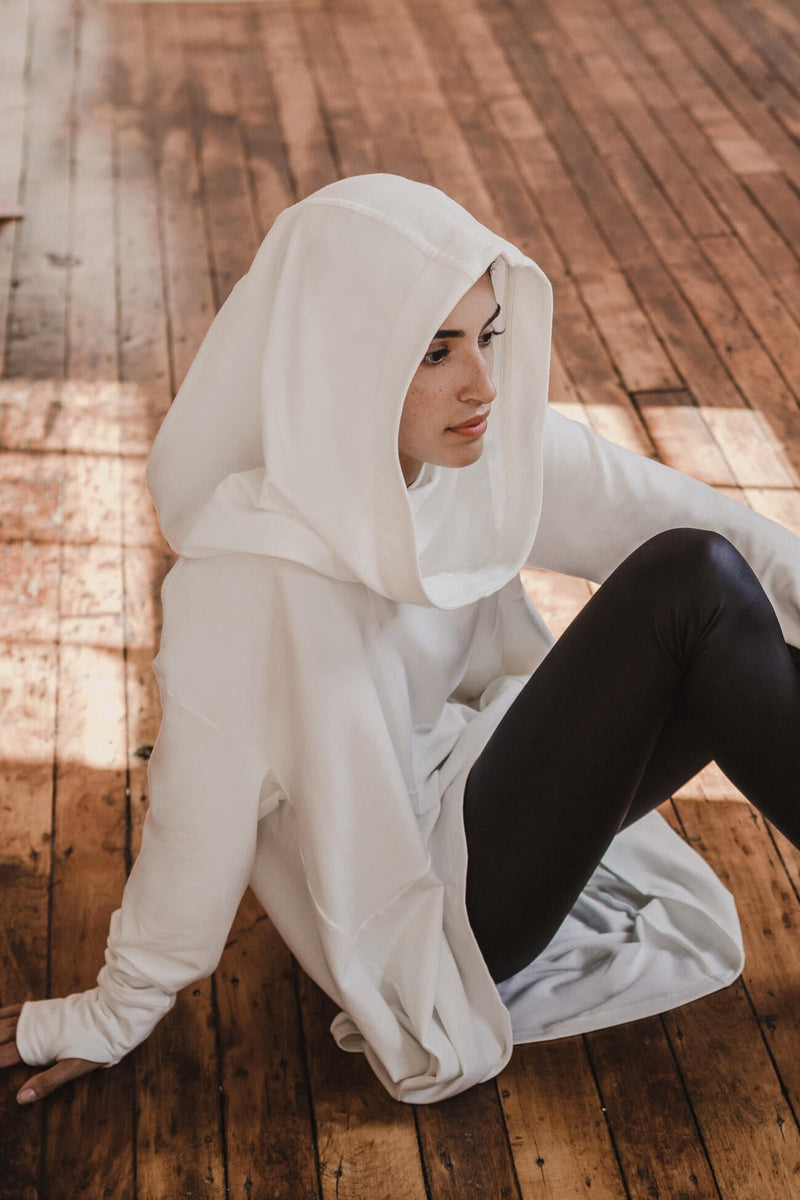 Petite white hoodie cheap