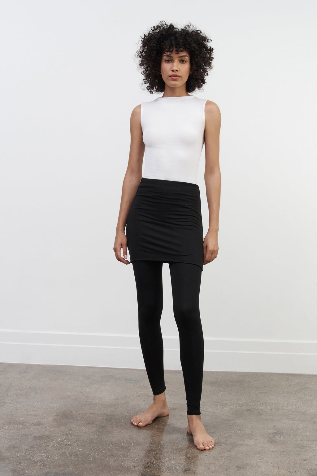 Long Leggings With Skirt - Burke Skirted Leggings | Marcella