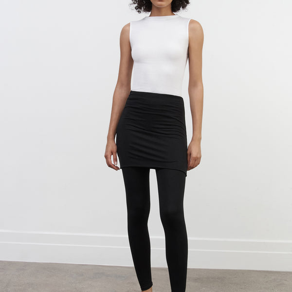 Long Leggings With Skirt Burke Skirted Leggings Marcella