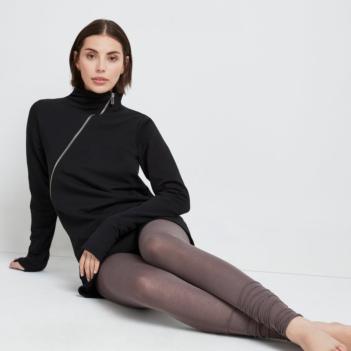 sheer leggings for dresses Black Sheer Legging Qua