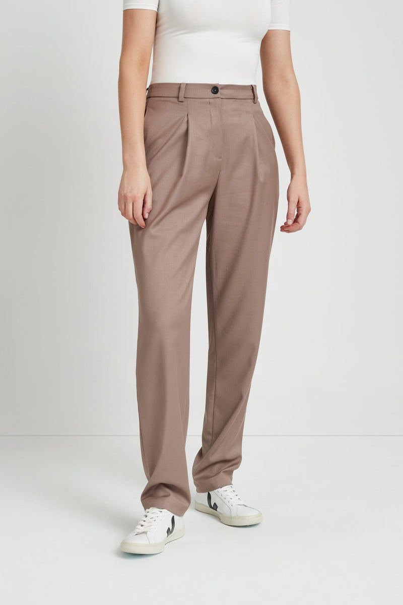 Trendy Taupe Joggers - Silky Joggers - Elasticized Joggers