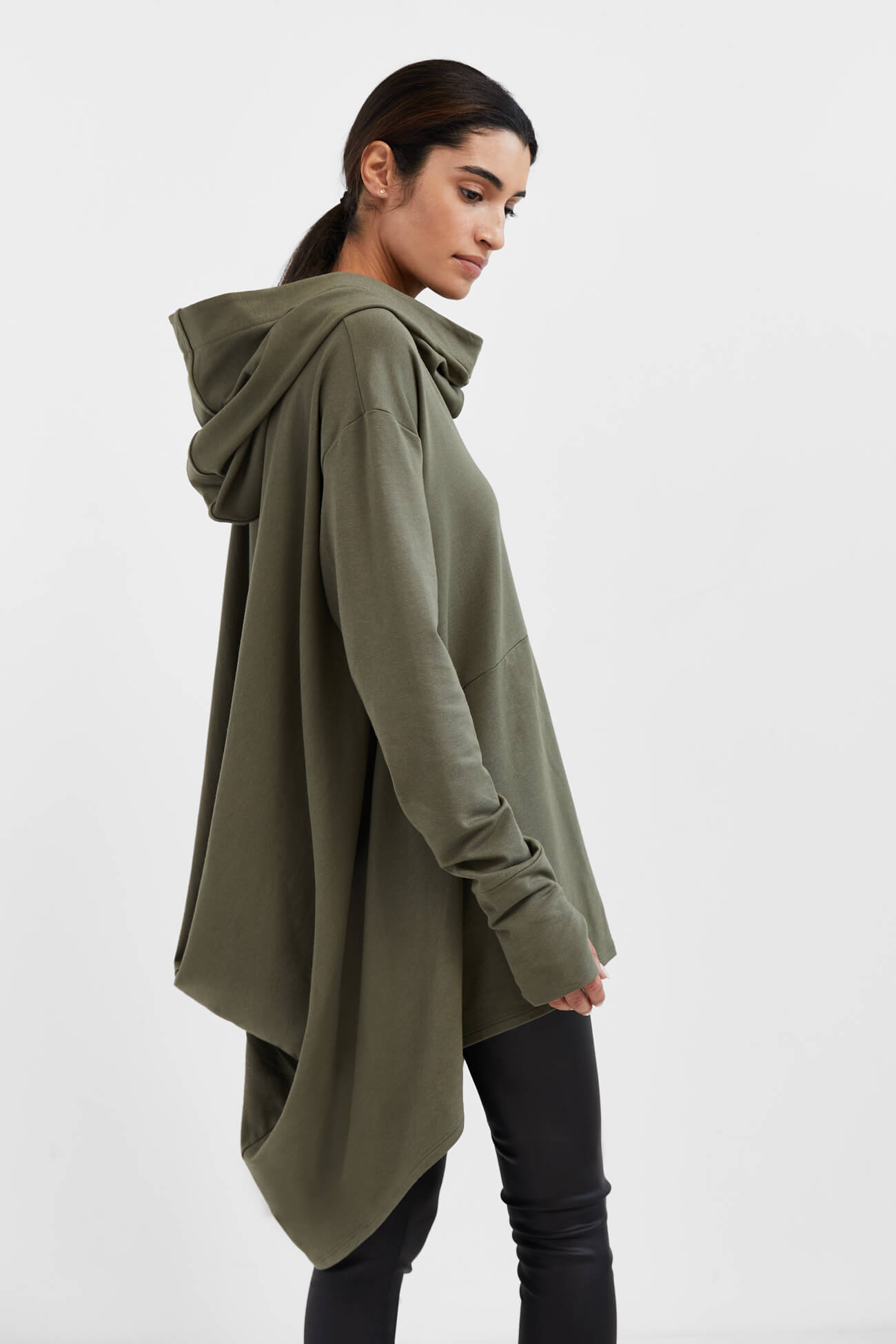 売れ筋商品|||マルコポーロ パーカー・スウェットシャツ レディース アウター HOODIE CAPE STYLE RELAXED FIT - Sweatshirt - mid stone melange Smokey Mid-Weight Hoodie Bone – Seager Co.