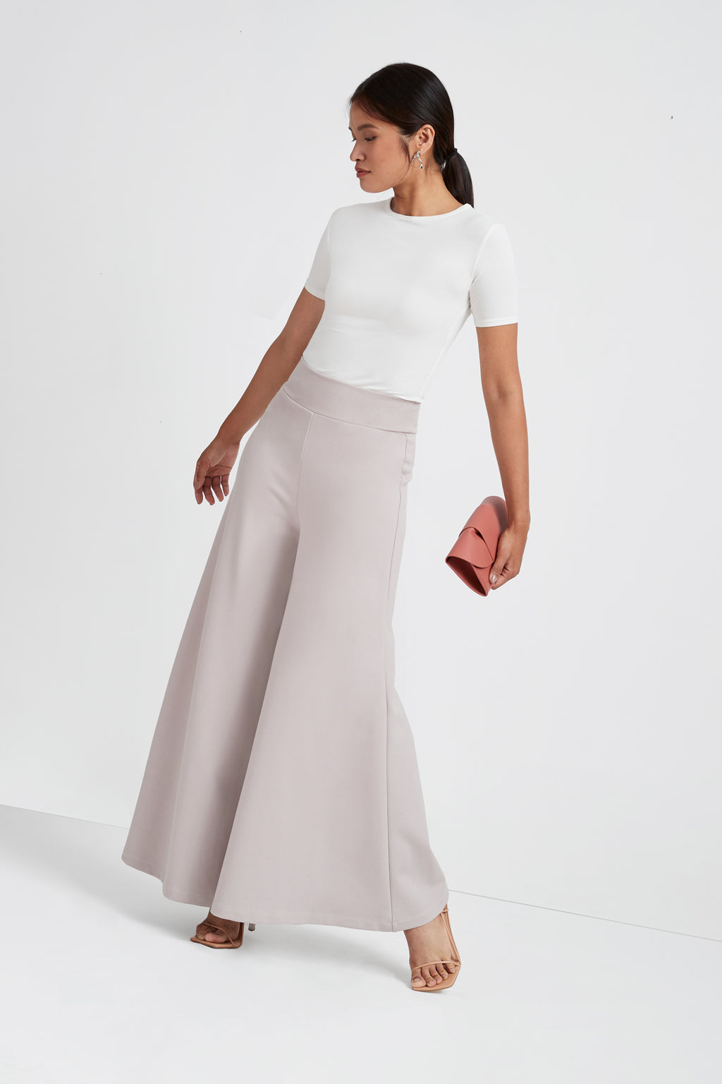 Blush Pink Extra-Wide Full-Length - Georgia Pants | Marcella