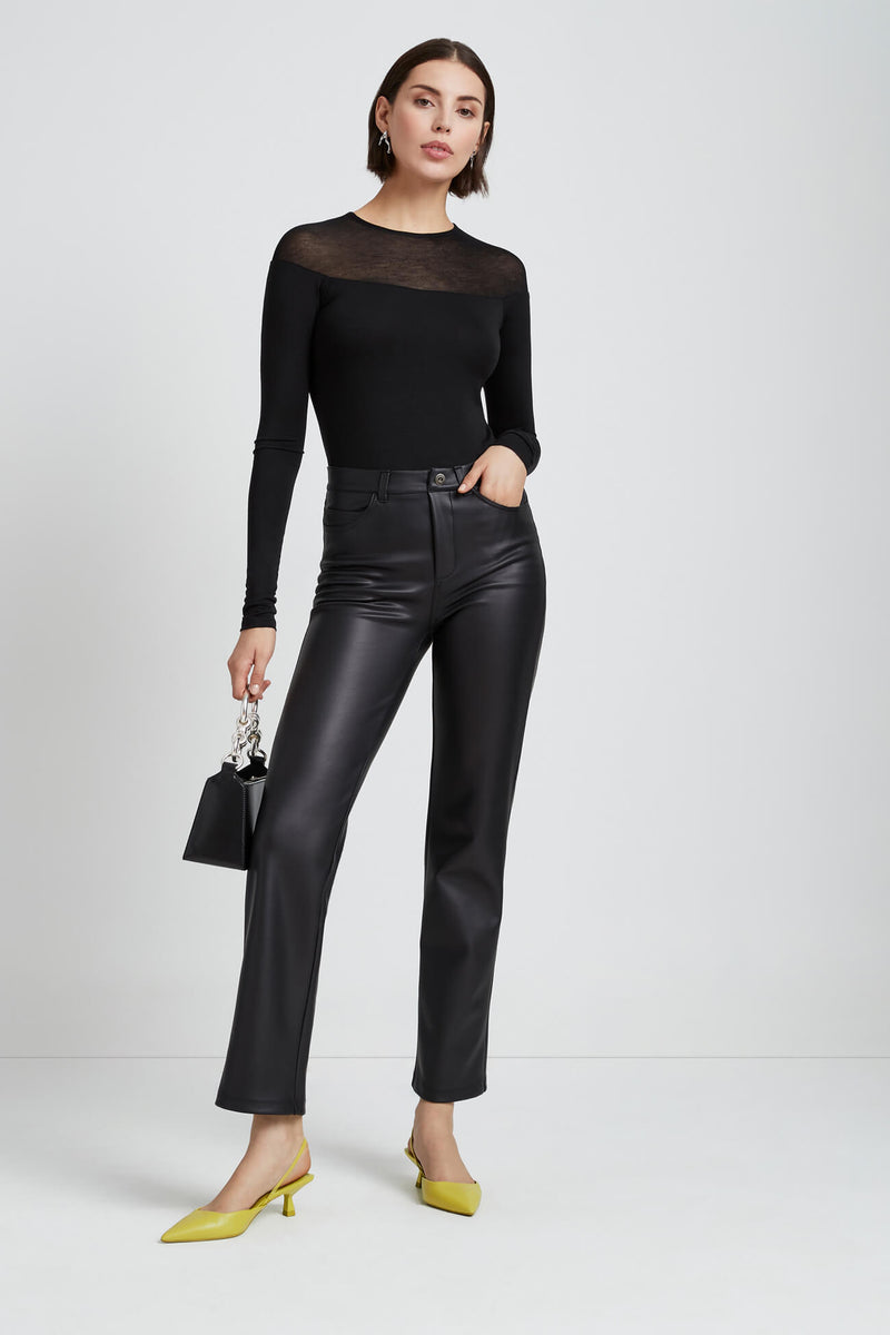 Black Off The Shoulder Silhouette - Pearl Top | Marcella