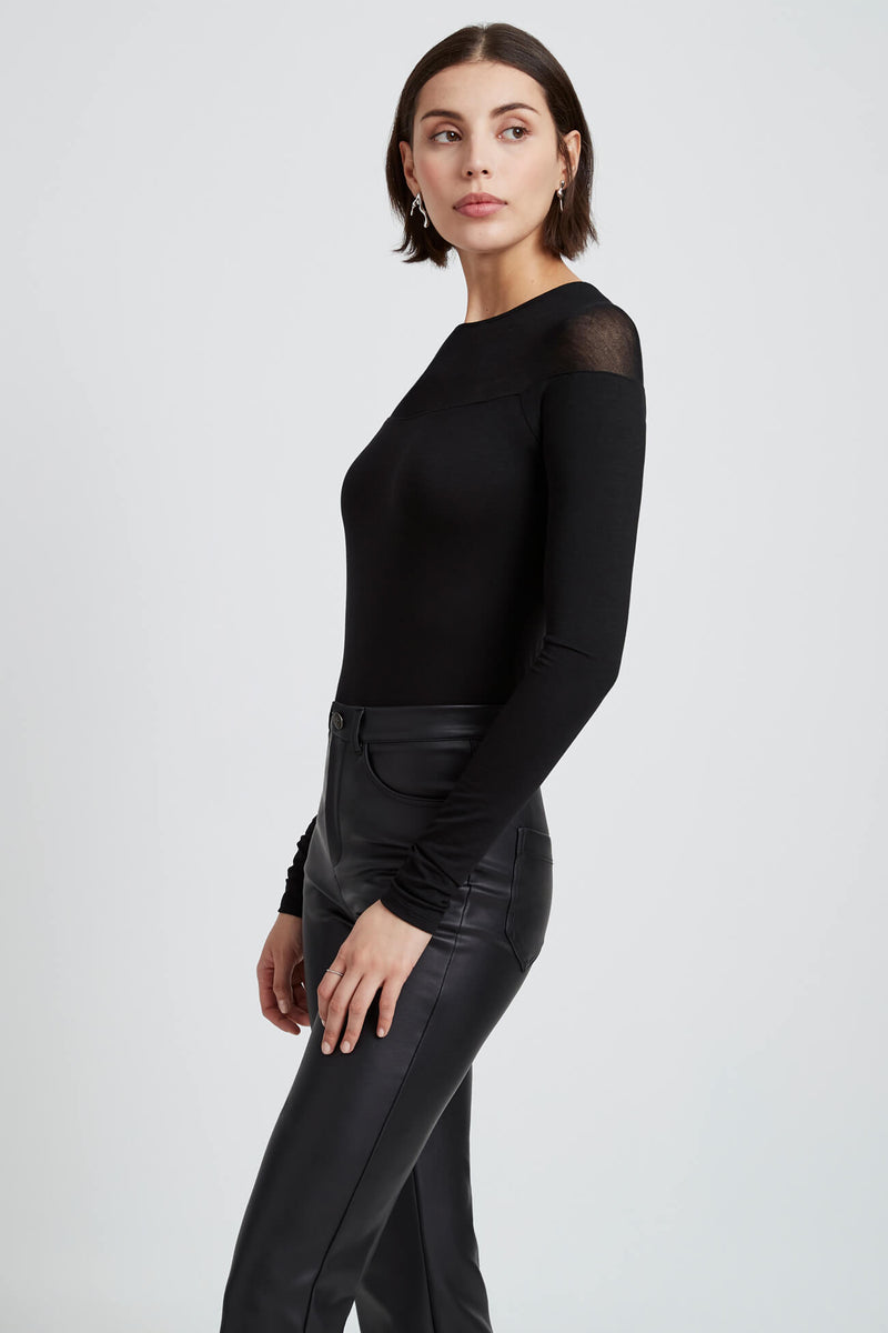 Black Off The Shoulder Silhouette - Pearl Top | Marcella